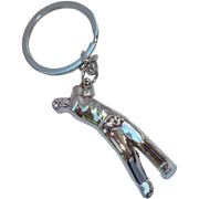 Bassin and Brown Golfer Key Ring - Silver