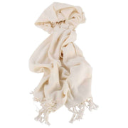 Bassin and Brown Grant Plain Scarf - Cream