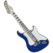 Bassin and Brown Guitar Lapel Pin - Blue