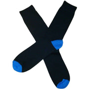 Bassin and Brown Heel and Toe Socks - Black/Blue