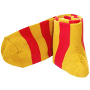 Bassin and Brown Hooped Stripe Socks - Yellow/Red