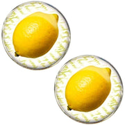 Bassin and Brown Lemon Cufflinks - Yellow/White