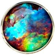 Bassin and Brown Nebula and Galaxy Cufflinks - Blue/Green/Wine