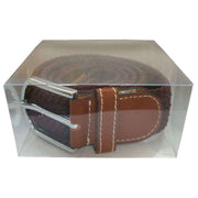 Bassin and Brown Plain Woven Belt - Brown