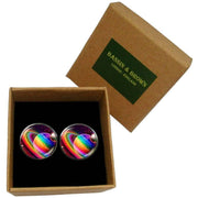 Bassin and Brown Planets and Rings Cufflinks - Multi-colour