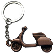 Bassin and Brown Scooter Key Ring - Bronze