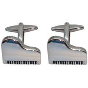 Bassin and Brown Silver Piano Cufflinks - Silver