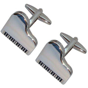 Bassin and Brown Silver Piano Cufflinks - Silver