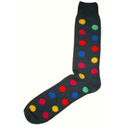 Bassin and Brown Spotted Midcalf Socks - Grey/Multi-colour
