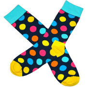 Bassin and Brown Spotted Socks - Navy/Multi-colour