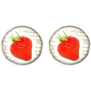 Bassin and Brown Strawberry Cufflinks - Red