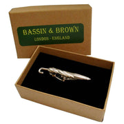 Bassin and Brown Umbrella Tie Bar - Silver