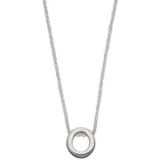 Beginnings O Initial Plain Necklace - Silver