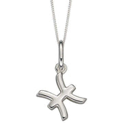 Beginnings Pisces Zodiac Necklace - Silver