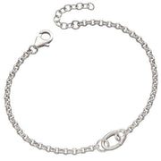 Beginnings Single Link Charm Bracelet - Silver
