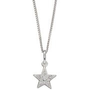 Beginnings Star Cubic Zirconia Necklace - Silver
