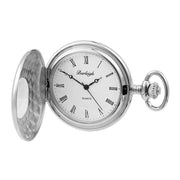 Burleigh Albert Quartz Pocket Watch - Silver