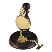 Burleigh Full Hunter Pocket Watch with Stand - Gold