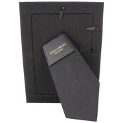 Byron and Brown Florence Slim Classic Leather Photo Frame 6x4 - Black