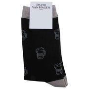 David Van Hagen Beer Socks - Black/Grey