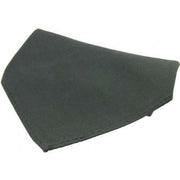 David Van Hagen Diagonal Twill Silk Pocket Square - Charcoal Grey