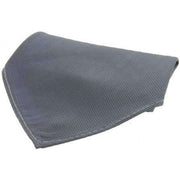 David Van Hagen Diagonal Twill Silk Pocket Square - Slate Grey