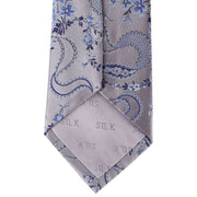 David Van Hagen Floral Tie - Grey
