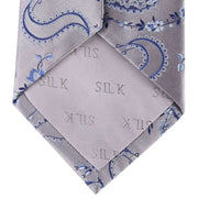 David Van Hagen Floral Tie - Grey