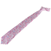 David Van Hagen Floral Tie - Pink