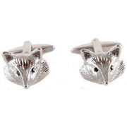 David Van Hagen Fox Head Cufflinks - Silver