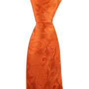 David Van Hagen Paisley Tie - Orange