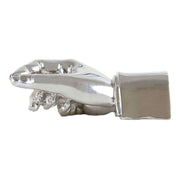 David Van Hagen Paper Weight and Pen Holder - Silver