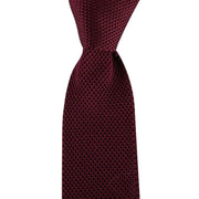 David Van Hagen Plain Knitted Tie - Wine