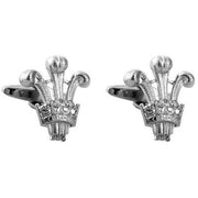 David Van Hagen Prince of Wales Cufflinks - Silver