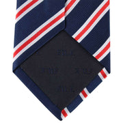 David Van Hagen Regimental Striped Tie - Navy/Red/White