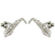 David Van Hagen Saxophone Cufflinks - Silver