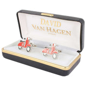 David Van Hagen Scooter Cufflinks - Red