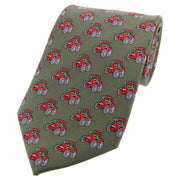 David Van Hagen Tractors Country Silk Tie - Country Green
