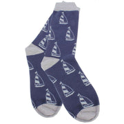 David Van Hagen Yacht Socks - Blue/Grey