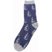 David Van Hagen Yacht Socks - Blue/Grey