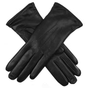 Dents Belvoir Lambswool Lined Gloves - Black/Rose Pink