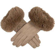 Dents Cuff Gloves - Camel Beige