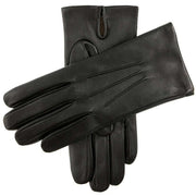 Dents Devizes Cashmere Lined Short Finger Leather Gloves - Black
