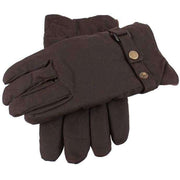 Dents Exmoor Waxed Cotton Gloves - Brown