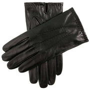 Dents Frome Short Finger Length Leather Gloves - Black