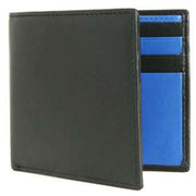 Dents Medway RFID Bifold Leather Wallet - Black/Royal Blue