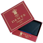 Dents Medway RFID Card Holder Leather Wallet - Black/Royal Blue