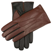 Dents Penrhyn Contrast Cashmere Lined Gloves - Black/English Tan/Beige