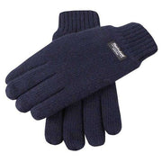 Dents Plain Knitted Gloves - Navy