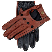 Dents Silverstone Leather Driving Gloves - English Tan/Black